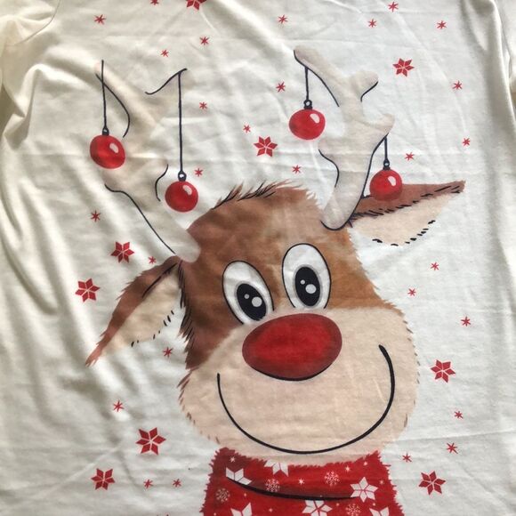RUDOLPH the Red Nosed Reindeer Long Sleeve T-shirt Women’s size Medium - Picture 5 of 6